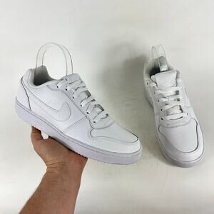 Nike Ebernon Low Shoes Women's 8.5 White Lace Up Athletic Sneakers AQ1779-100